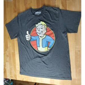 Bethesda Fallout Vault Boy Thumbs Up Logo Graphic Tee Adult Unisex Mens M